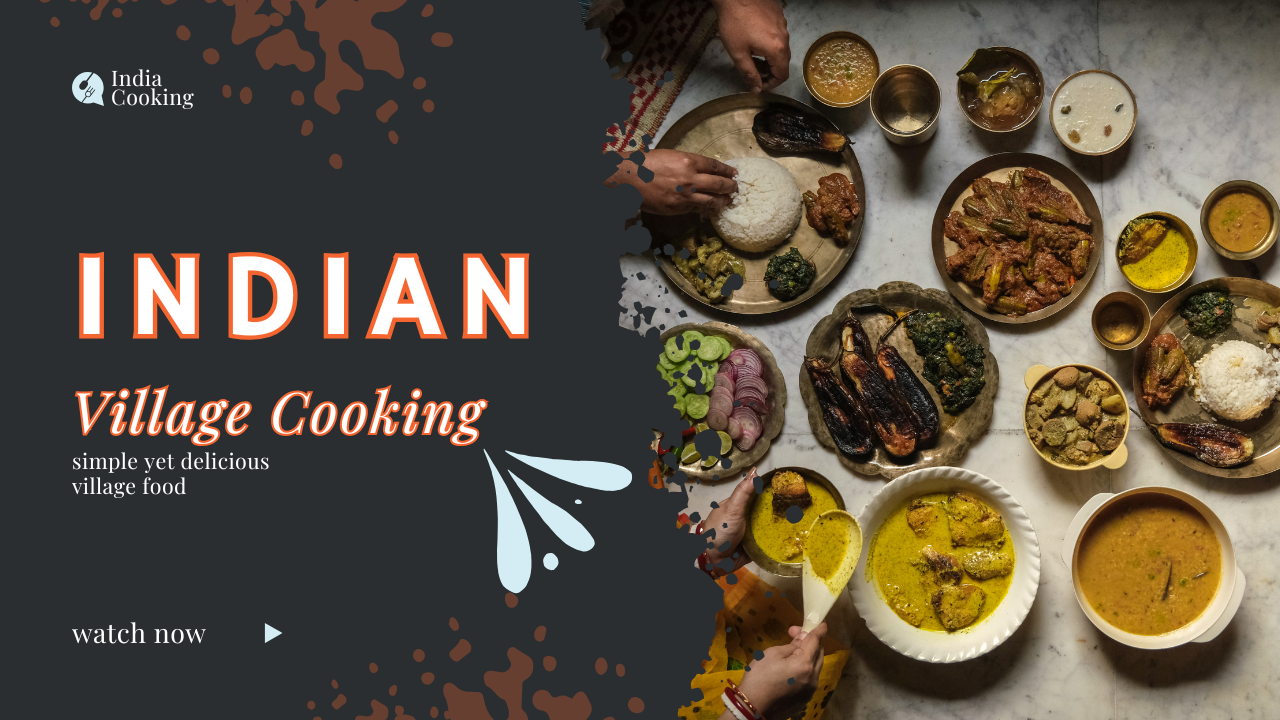 Yellow and White Abstract Indian Food YouTube Thumbnail