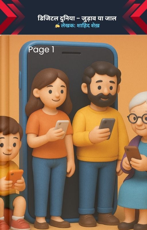 डिजिटल दुनिया – जुड़ाव या जाल ✍ लेखक शाहिद शेख़